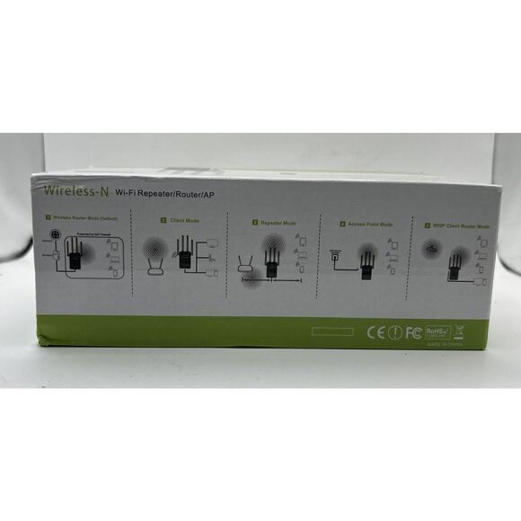 Pix-Link LV-WR09 300Mbps Wireless-N Wifi Signal Booster Repeater/Router/AP - Picture 2 of 6